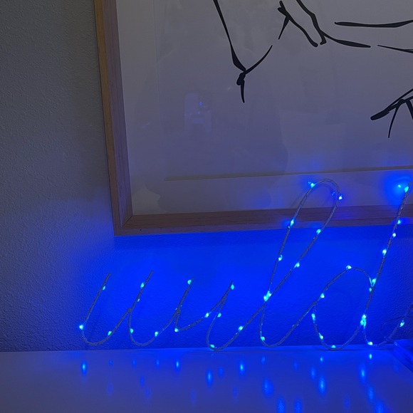 Blue LED “wild” Light Sign 💙 - Picture 1 of 4